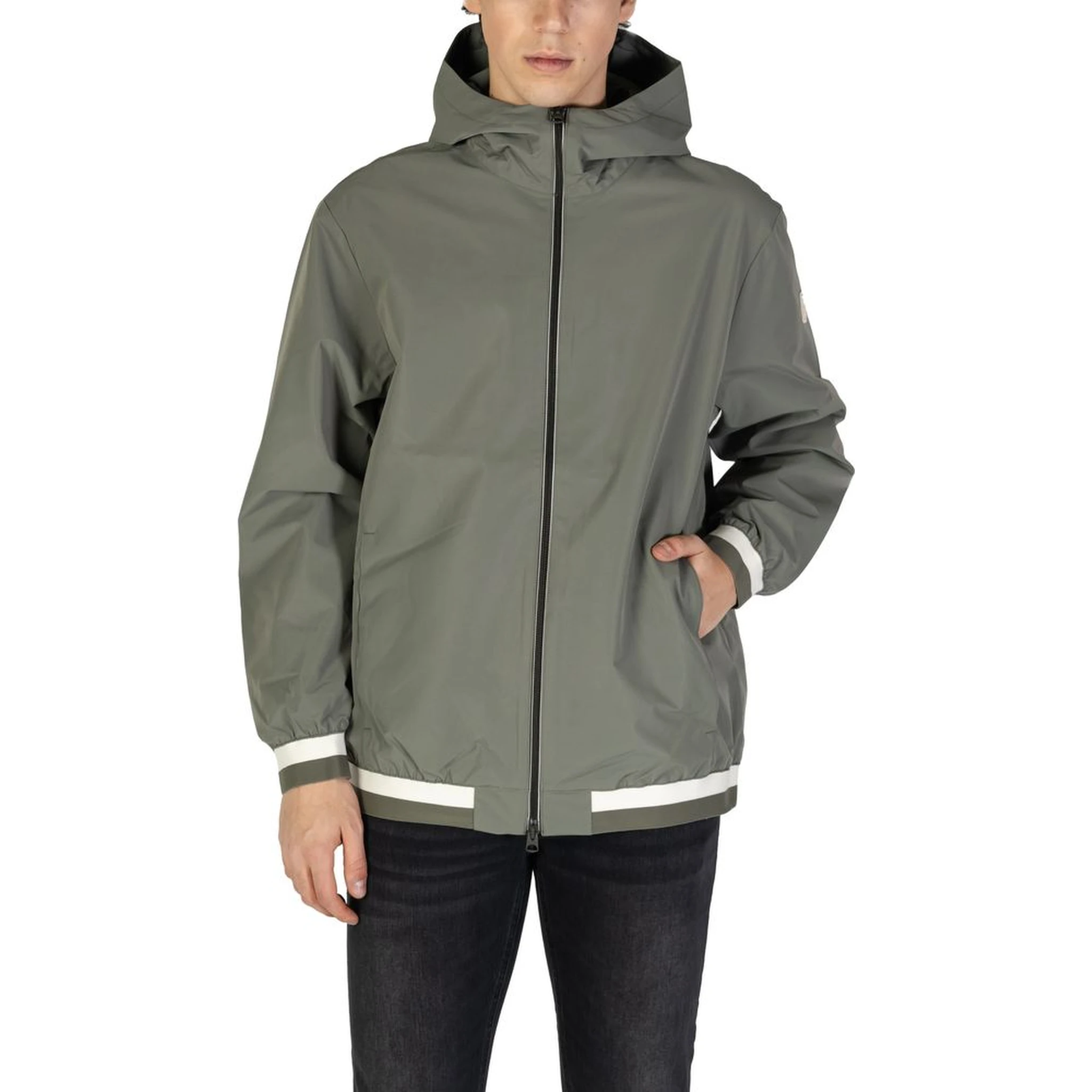 Green Polyester Shell Jacket