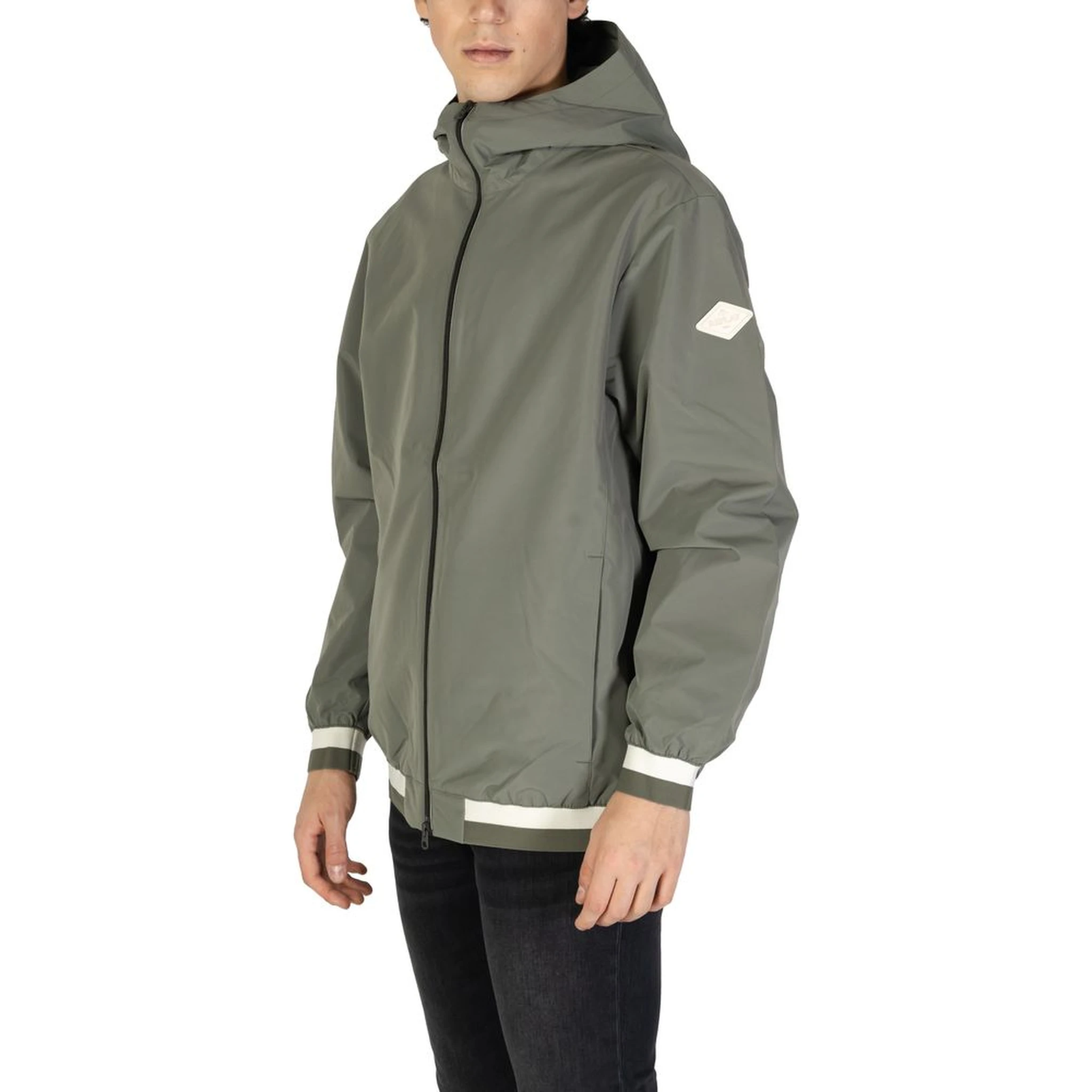 Green Polyester Shell Jacket