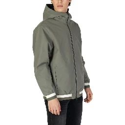 Green Polyester Shell Jacket