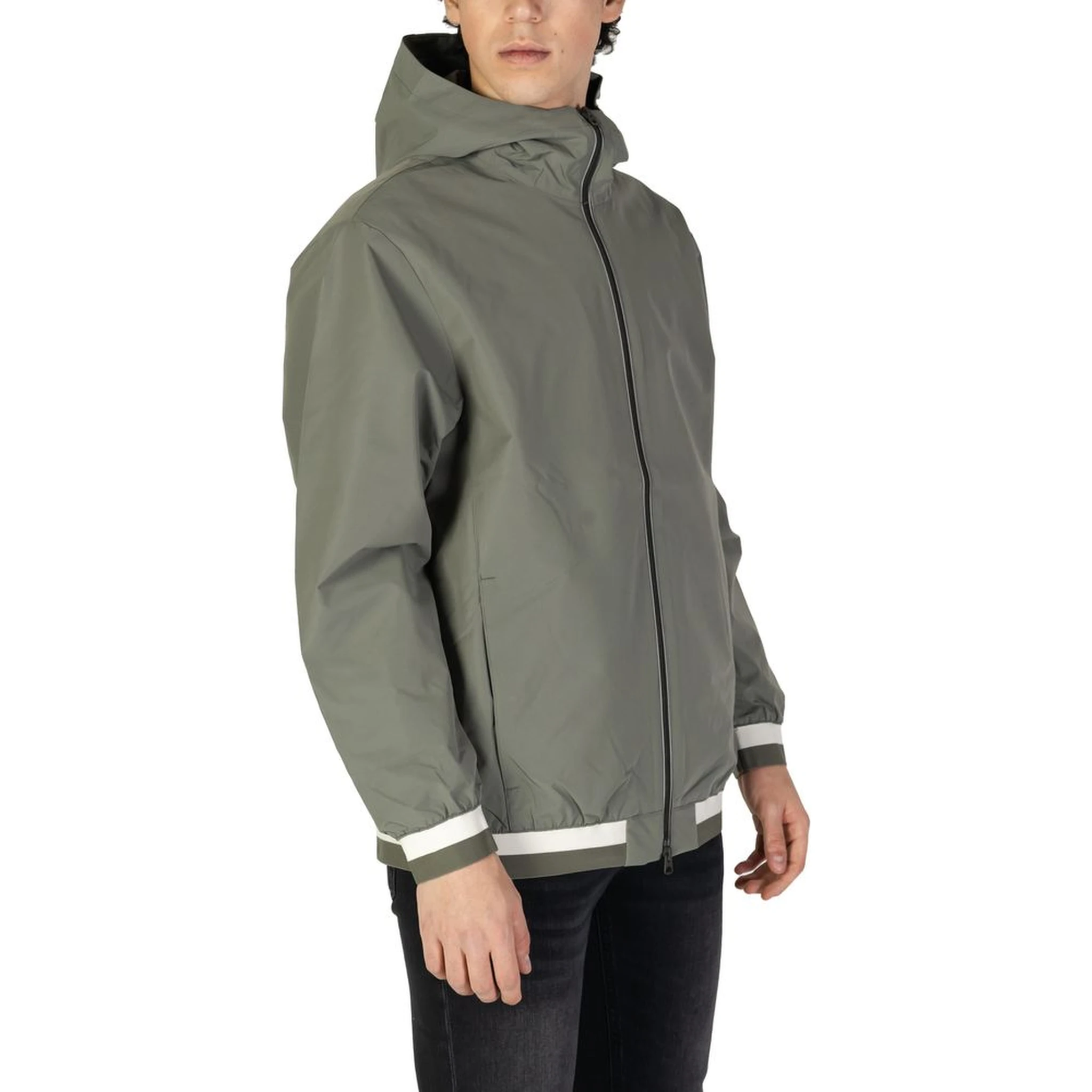 Green Polyester Shell Jacket