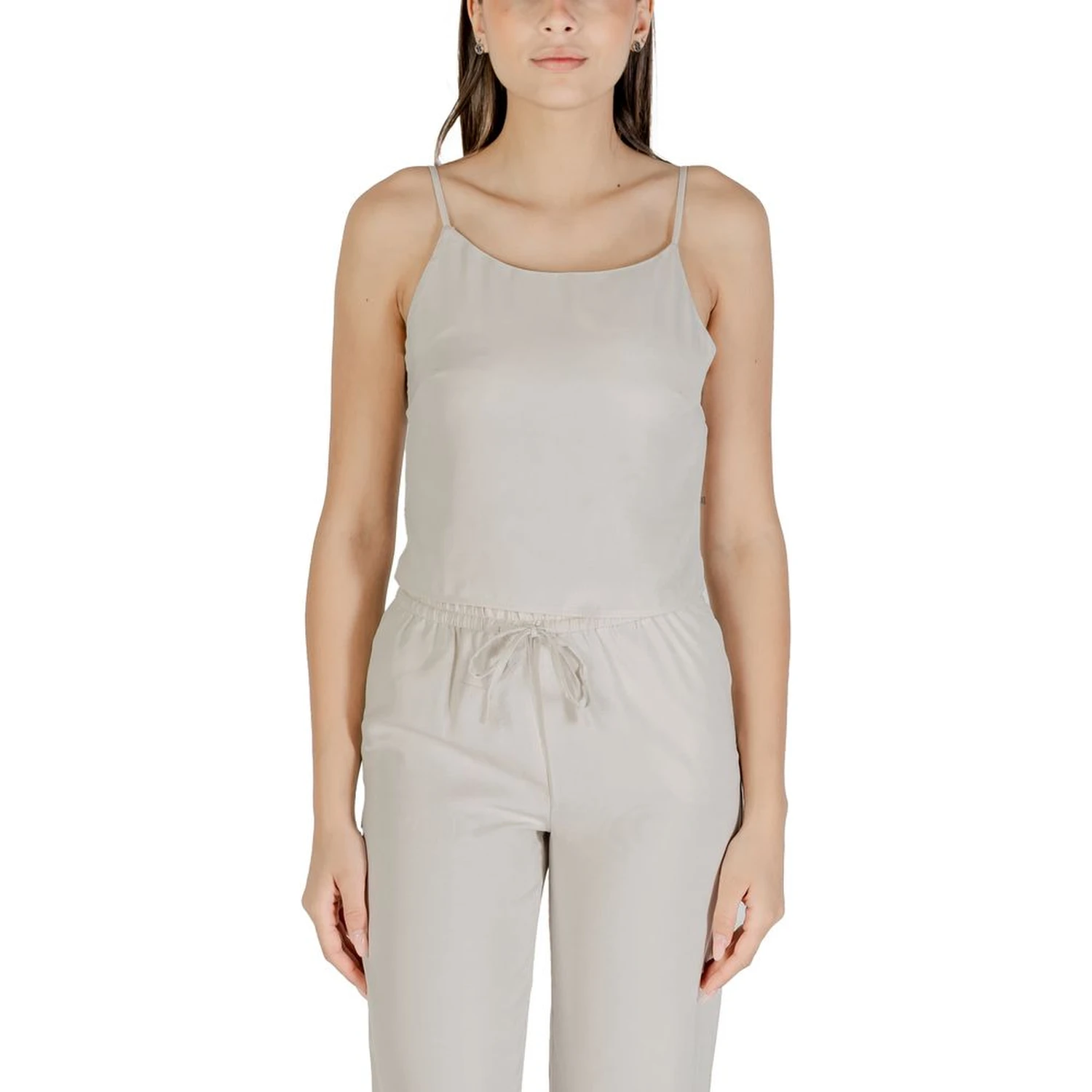 Beige Recycled Polyester Top