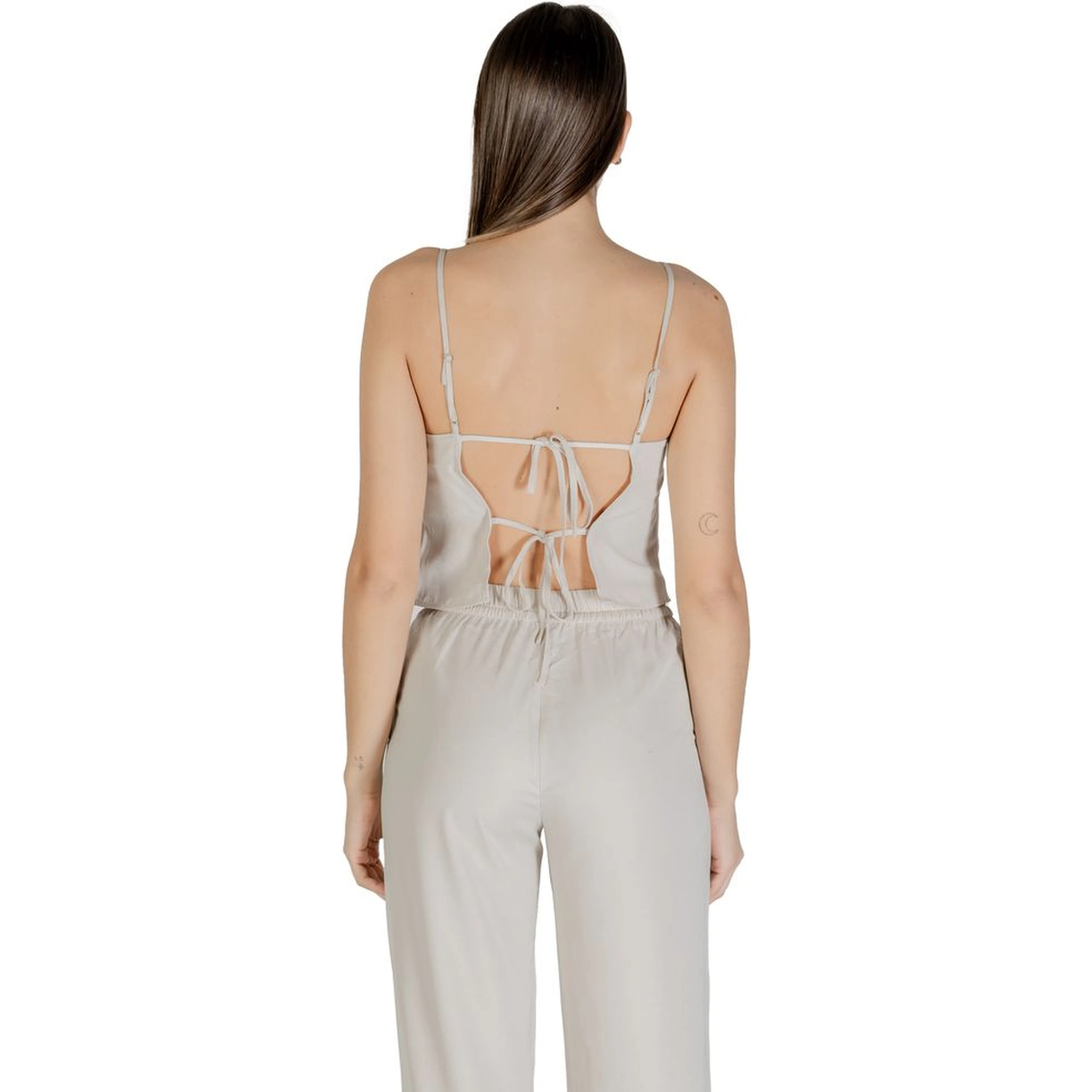 Beige Recycled Polyester Top