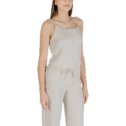 Beige Recycled Polyester Top