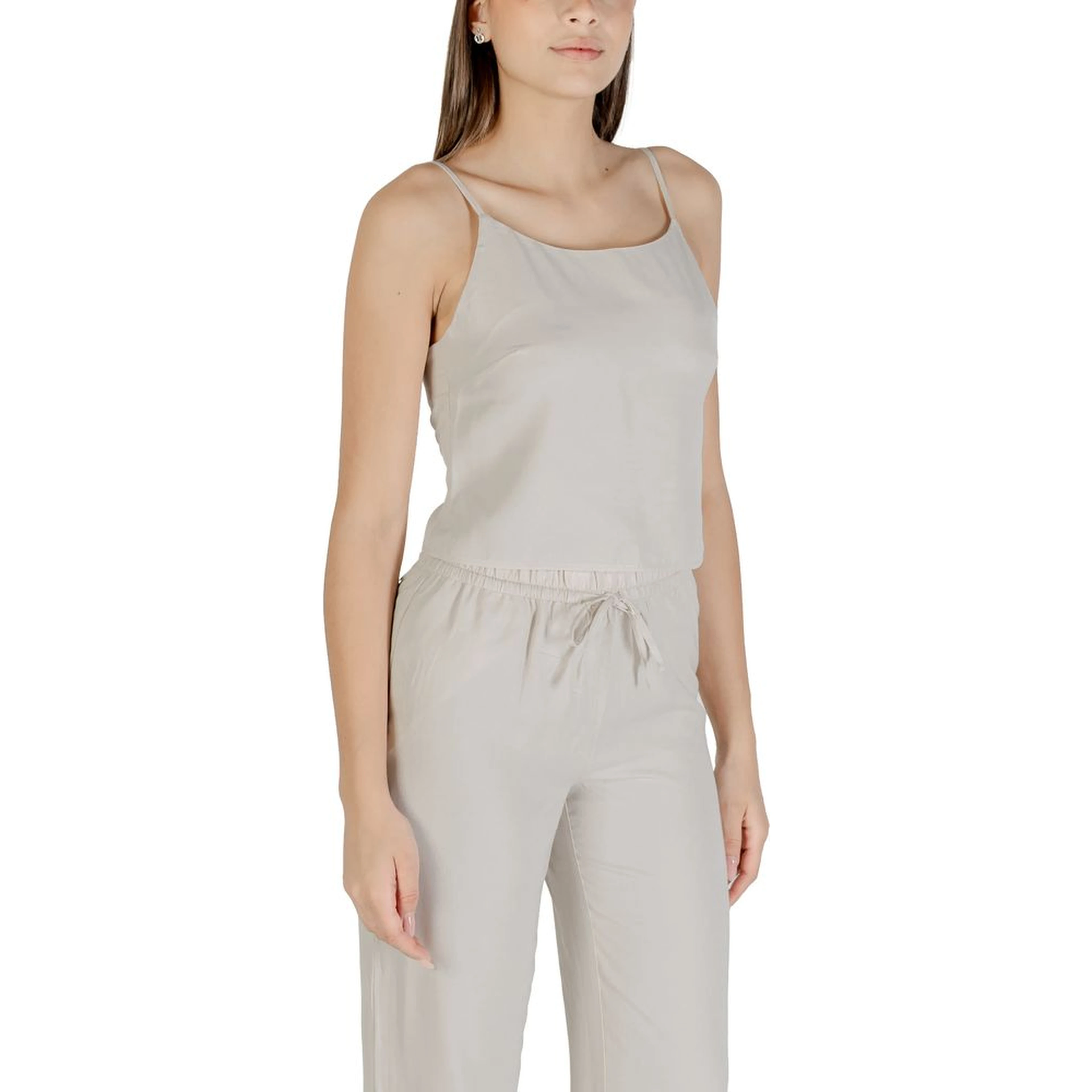 Beige Recycled Polyester Top