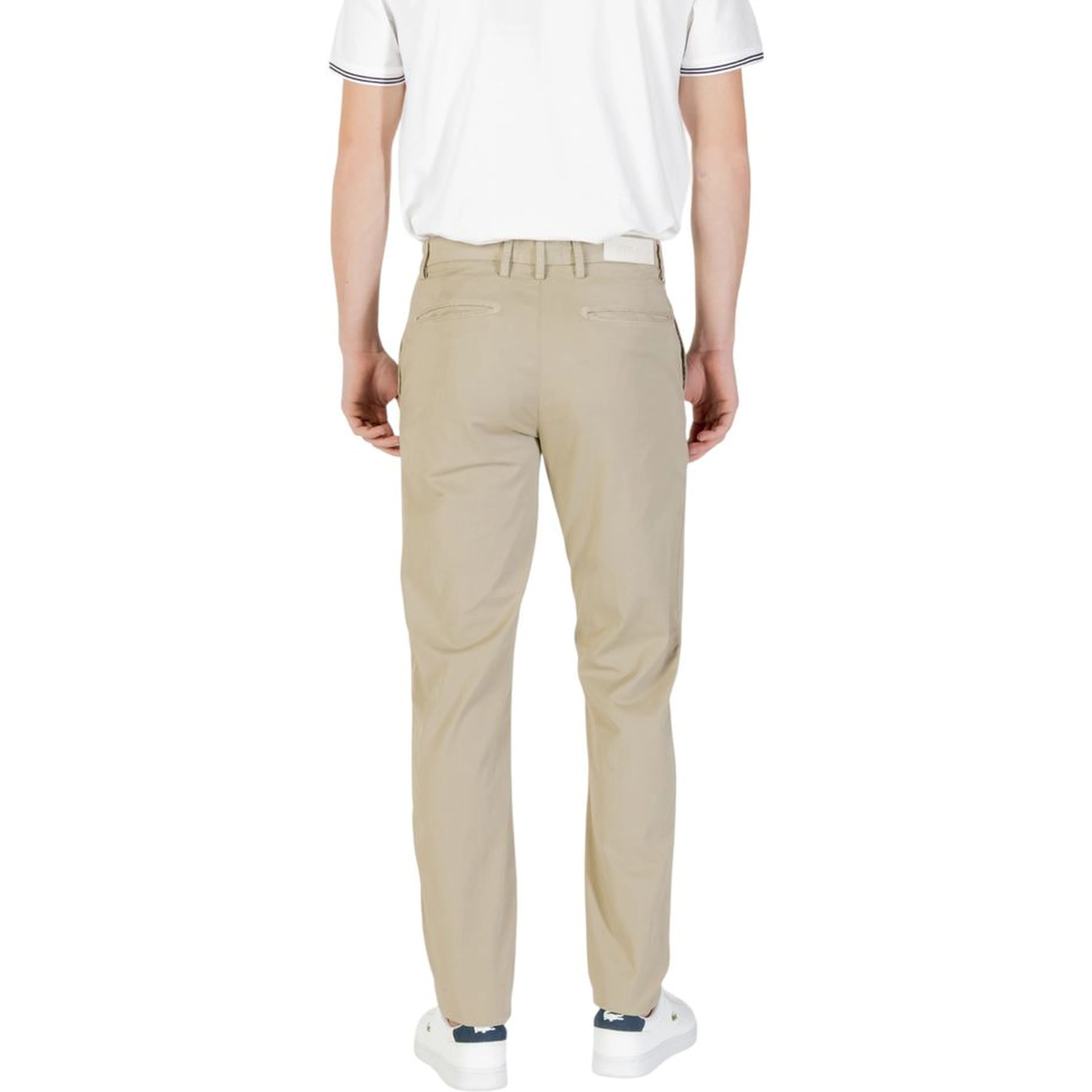 Green Cotton Casual Pants
