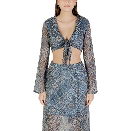 Blue Recycled Polyester Top