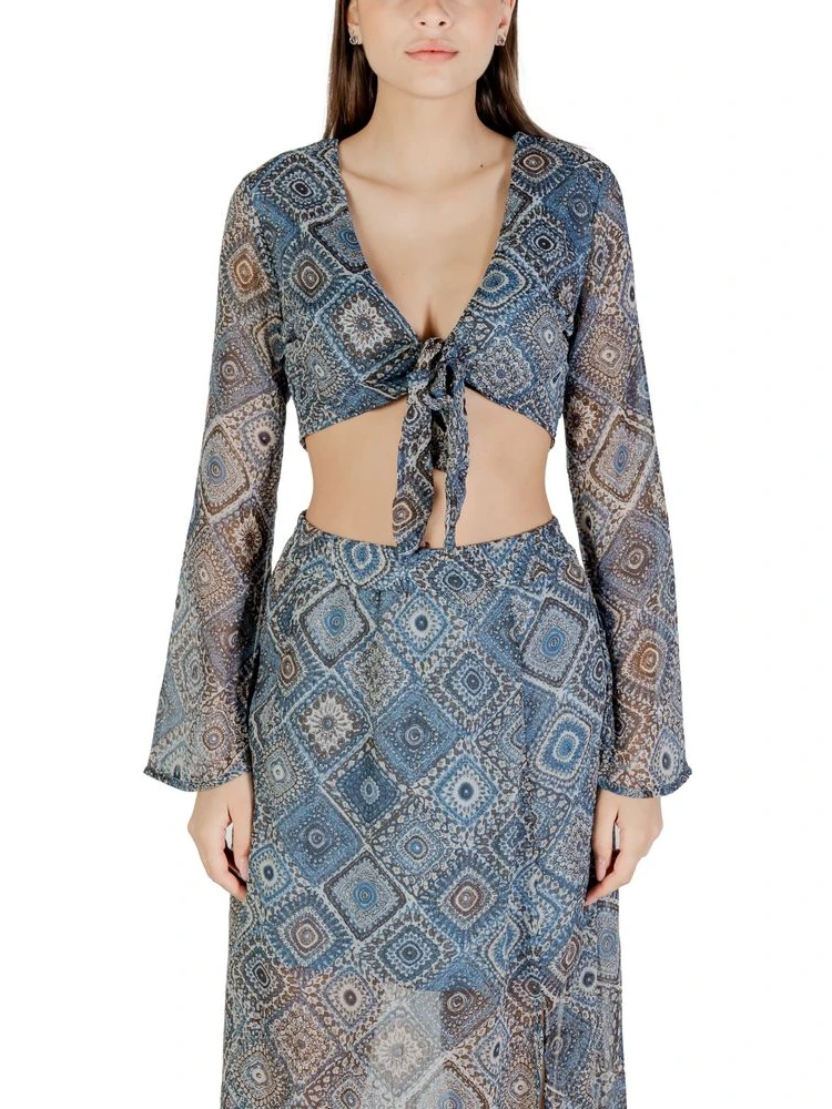 Blue Recycled Polyester Top