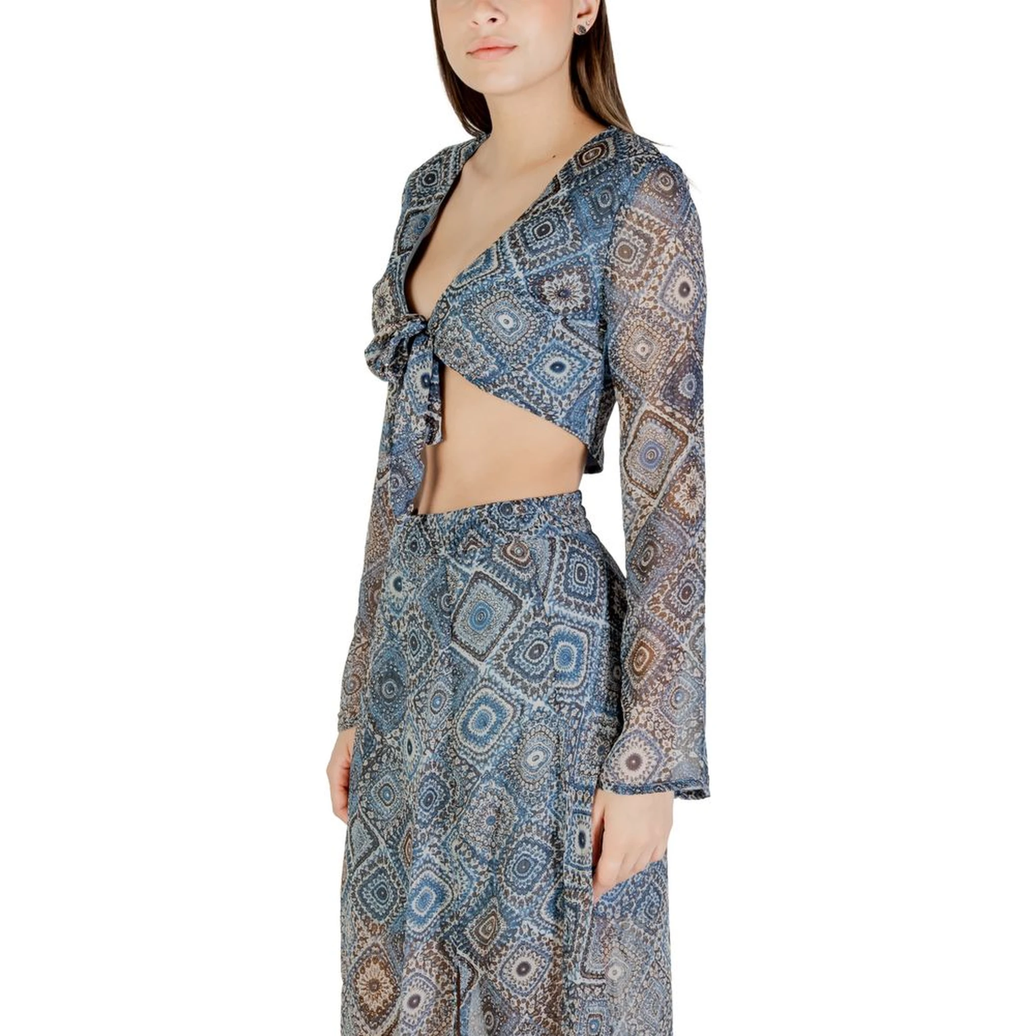 Blue Recycled Polyester Top