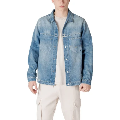 Light Blue Cotton Denim Jacket