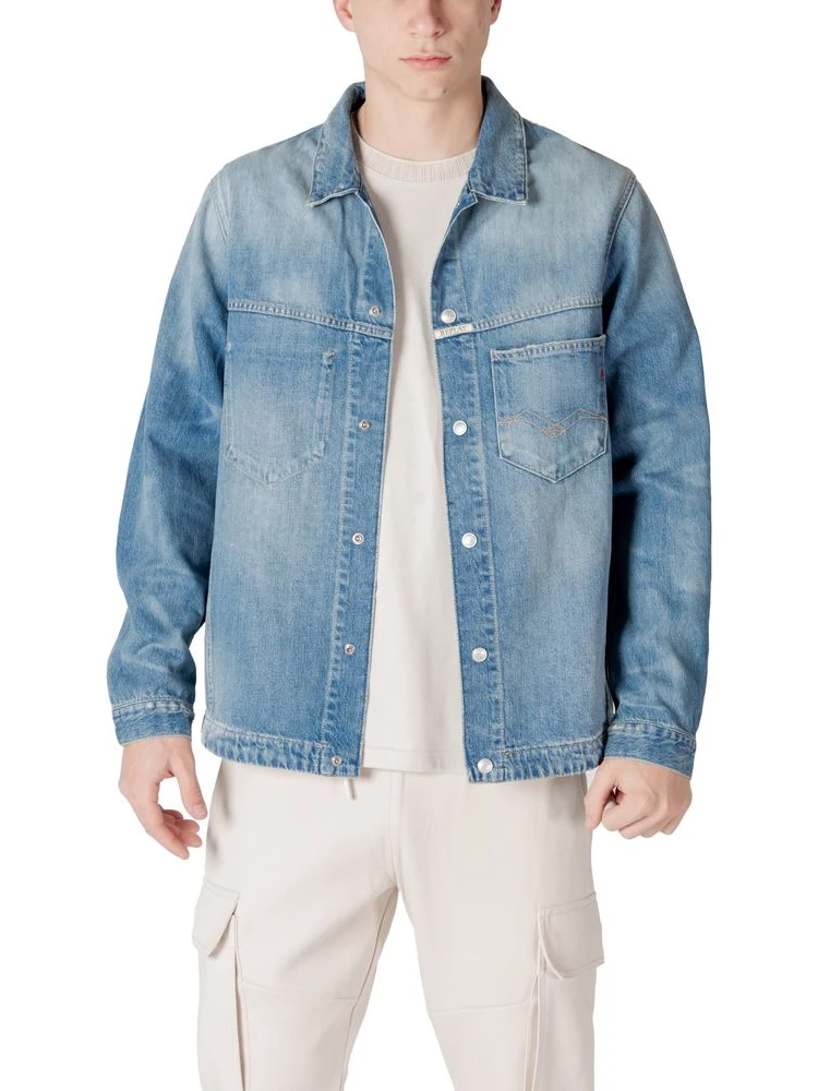 Light Blue Cotton Denim Jacket