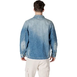 Light Blue Cotton Denim Jacket