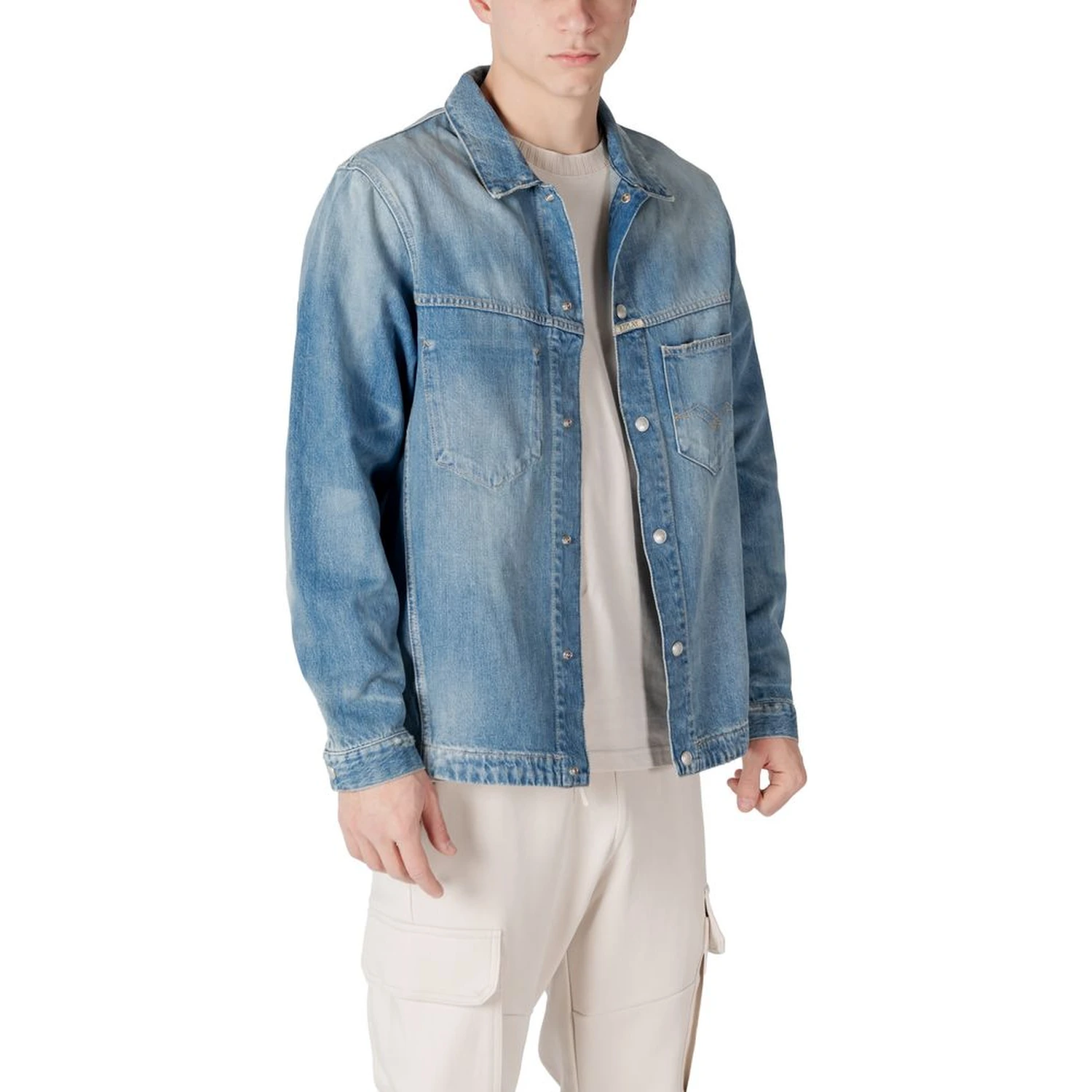 Light Blue Cotton Denim Jacket
