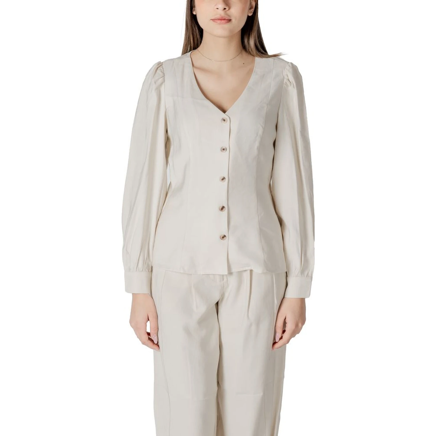 Cream Viscose Top