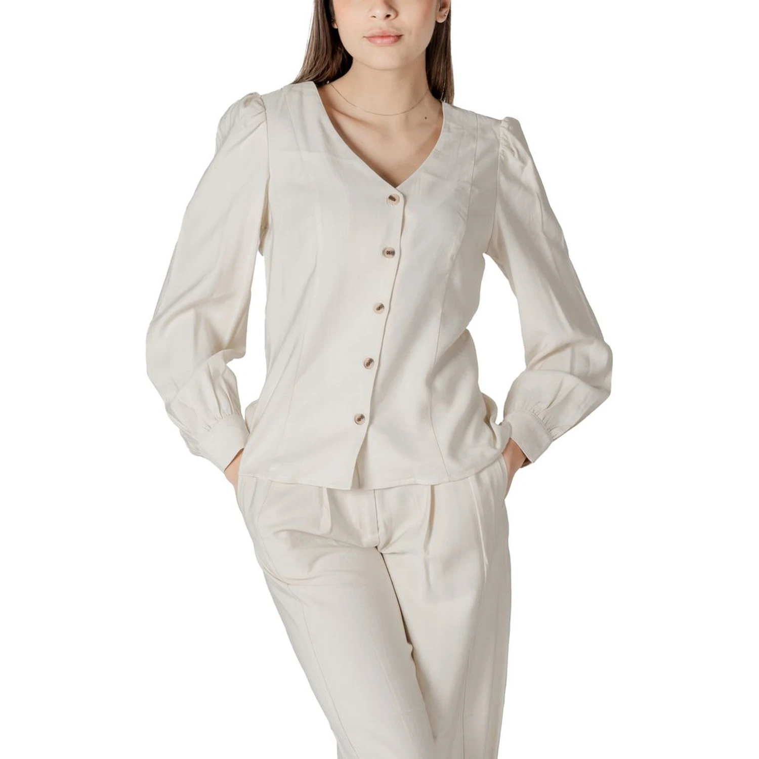 Cream Viscose Top