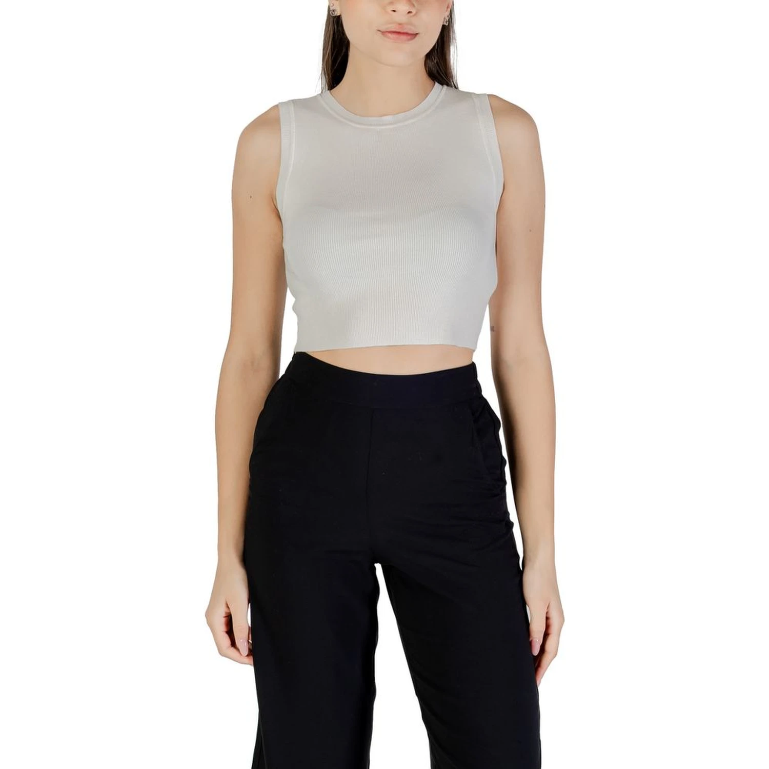 White Viscose Tank Tops