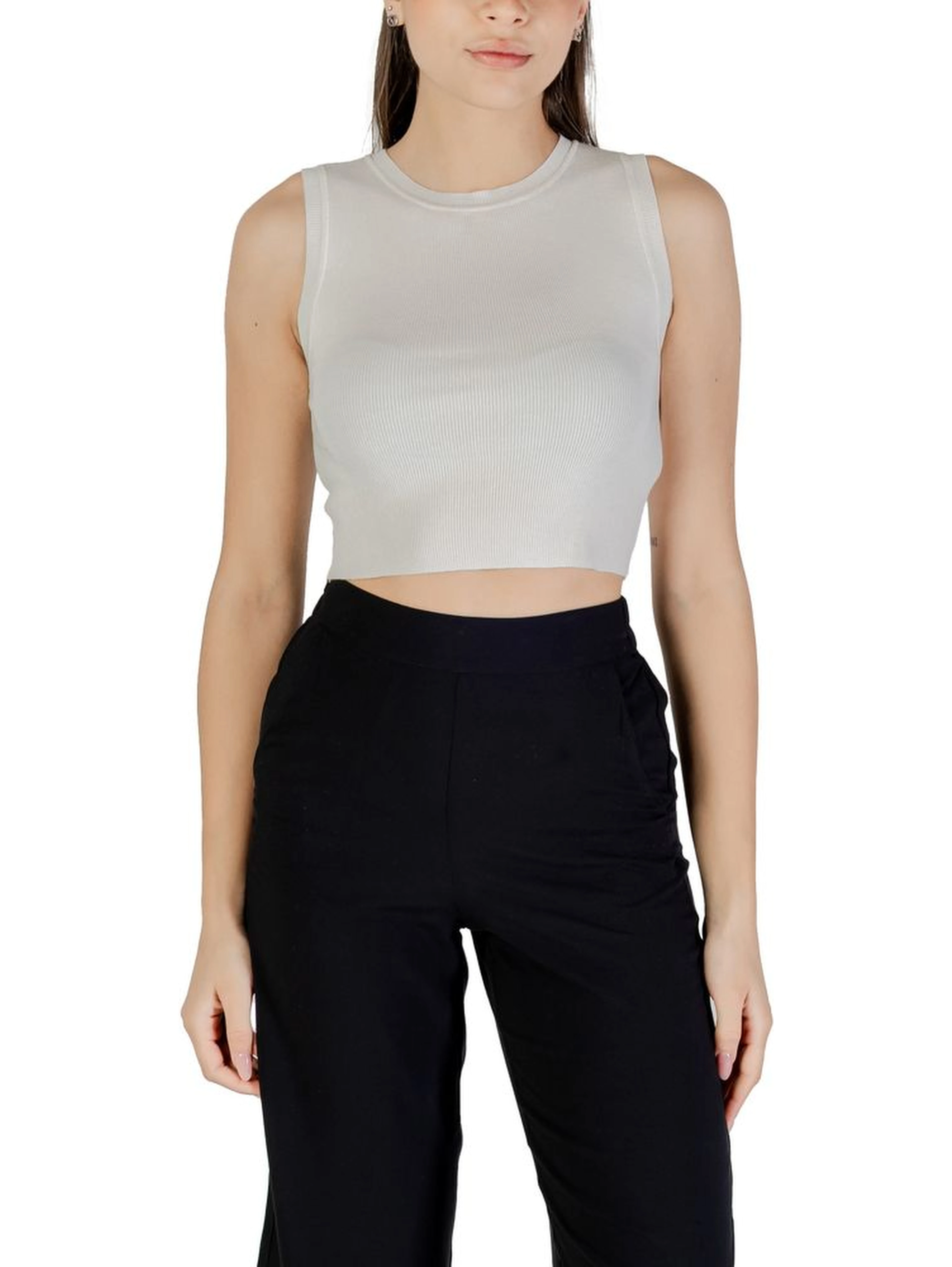 White Viscose Tank Tops