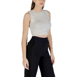 White Viscose Tank Tops