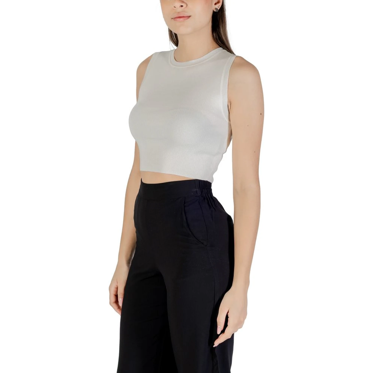 White Viscose Tank Tops