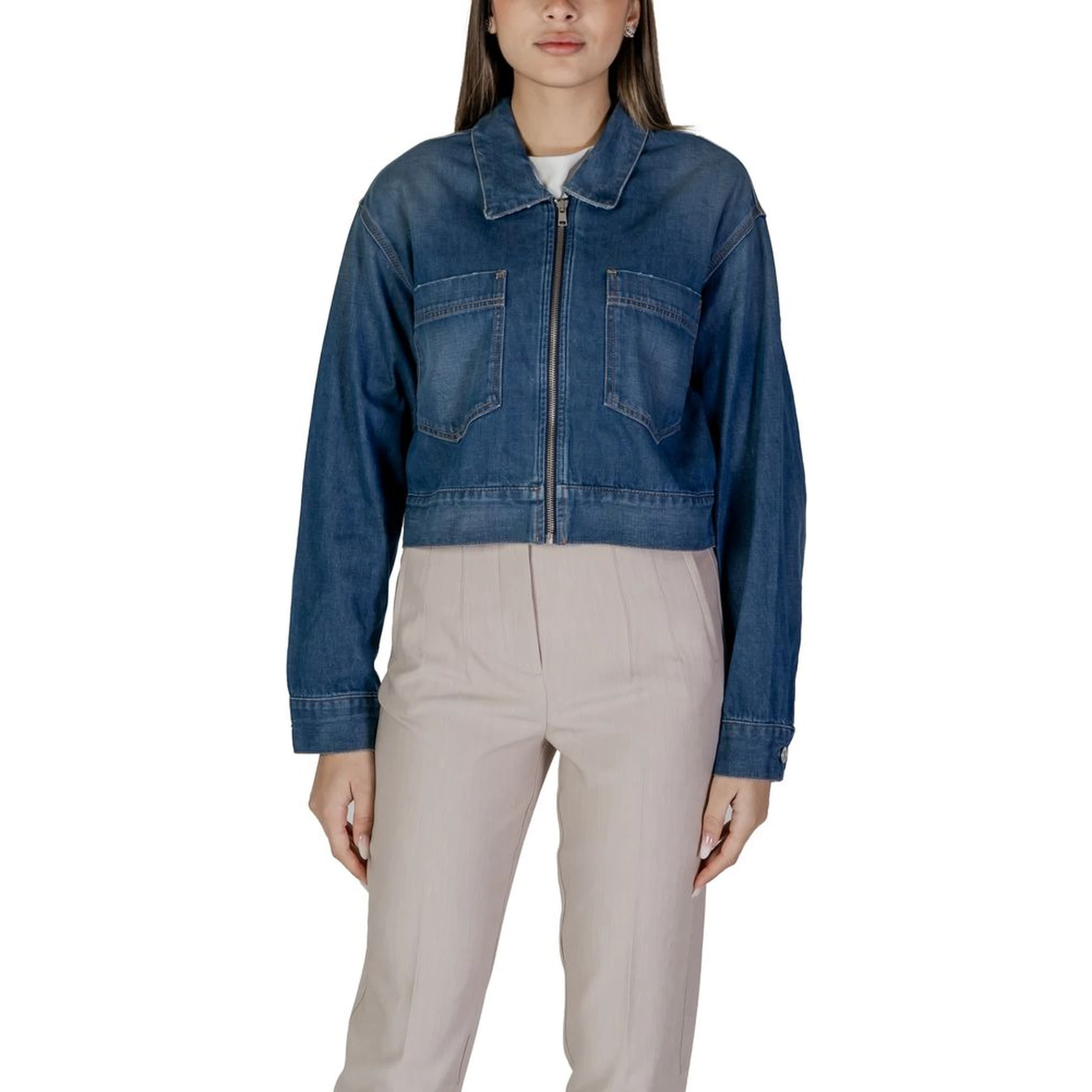 Blue Cotton Denim Jacket