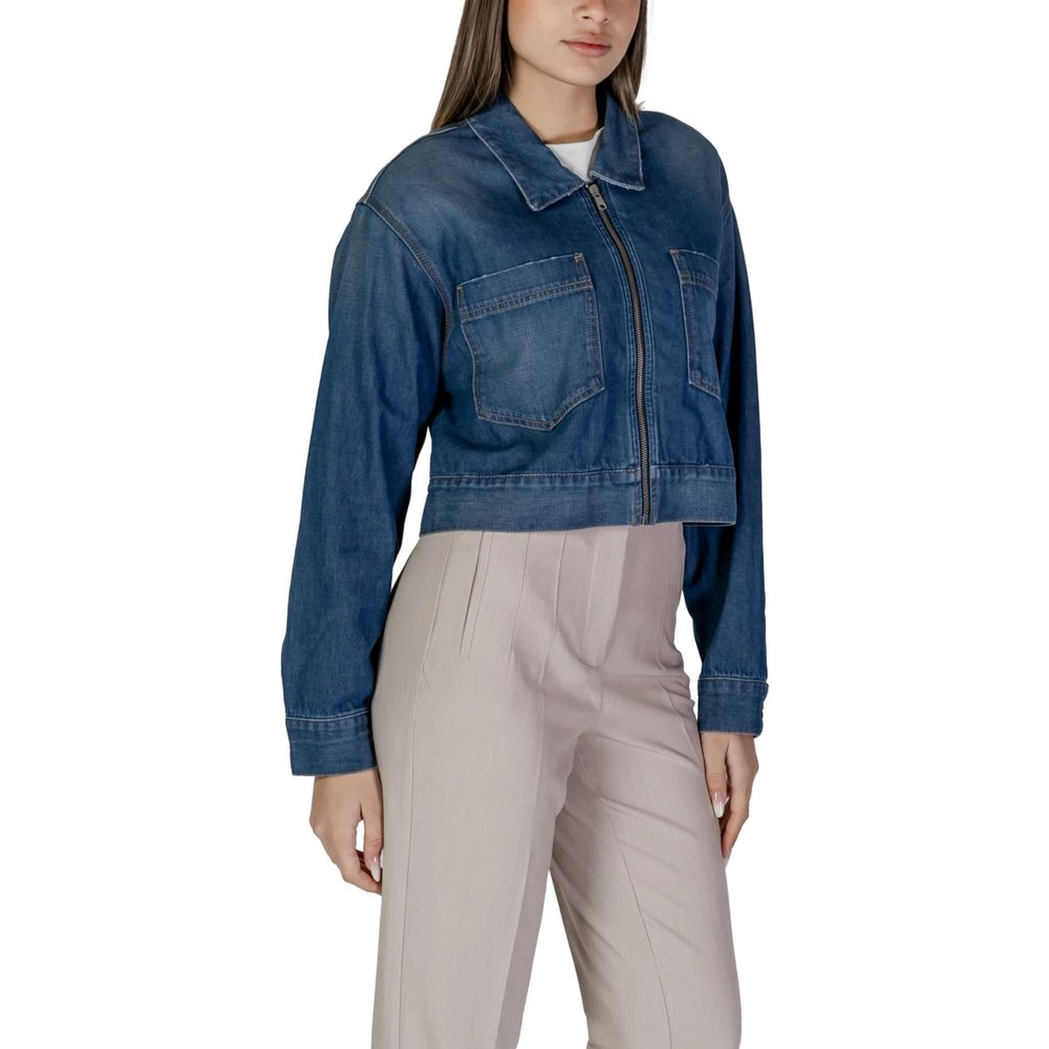 Blue Cotton Denim Jacket