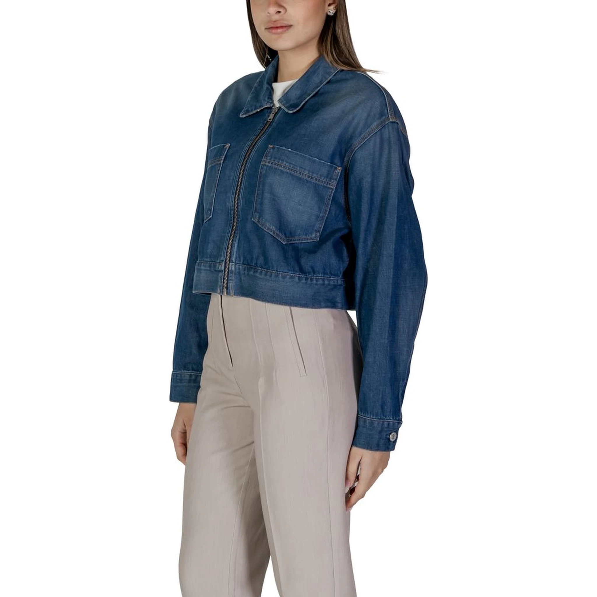 Blue Cotton Denim Jacket