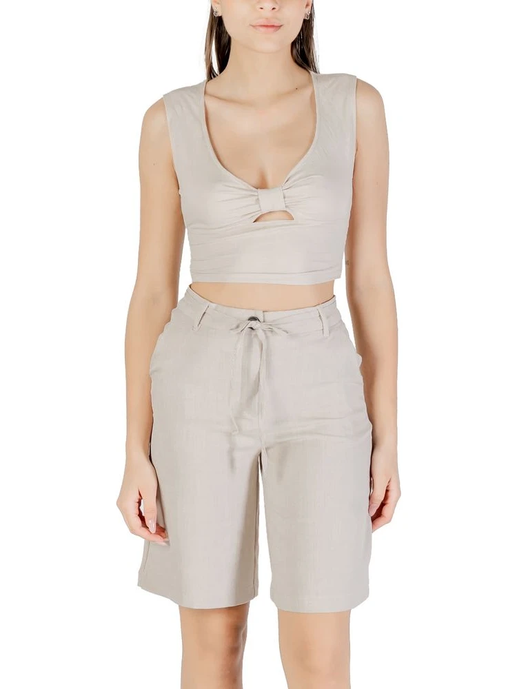Beige Viscose Top