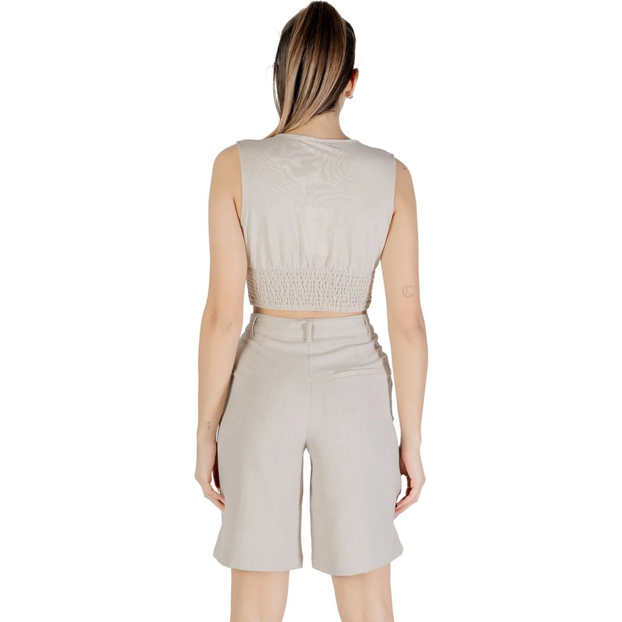 Beige Viscose Top