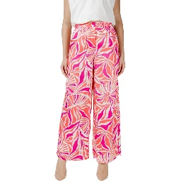 Multicolor Recycled Polyester Casual Pants