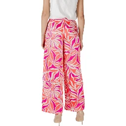 Multicolor Recycled Polyester Casual Pants