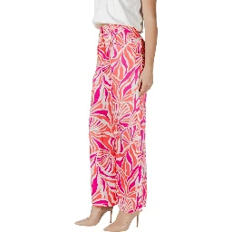 Multicolor Recycled Polyester Casual Pants