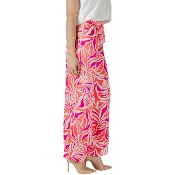 Multicolor Recycled Polyester Casual Pants
