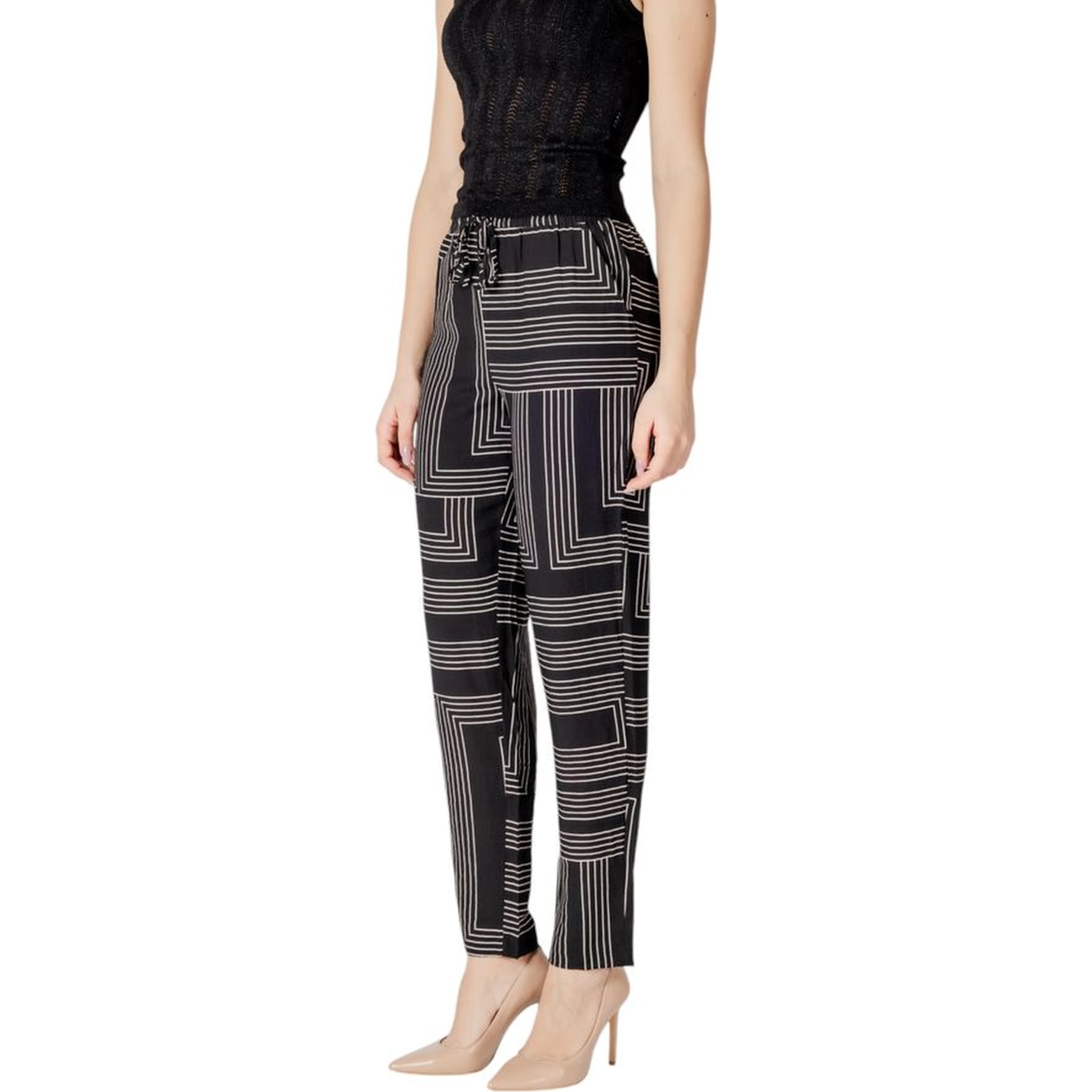 Black Viscose Pants