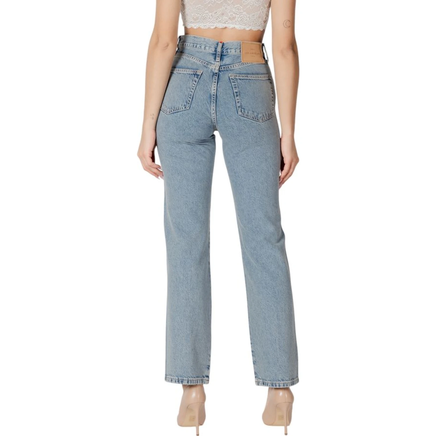 Blue Cotton Mom Jeans