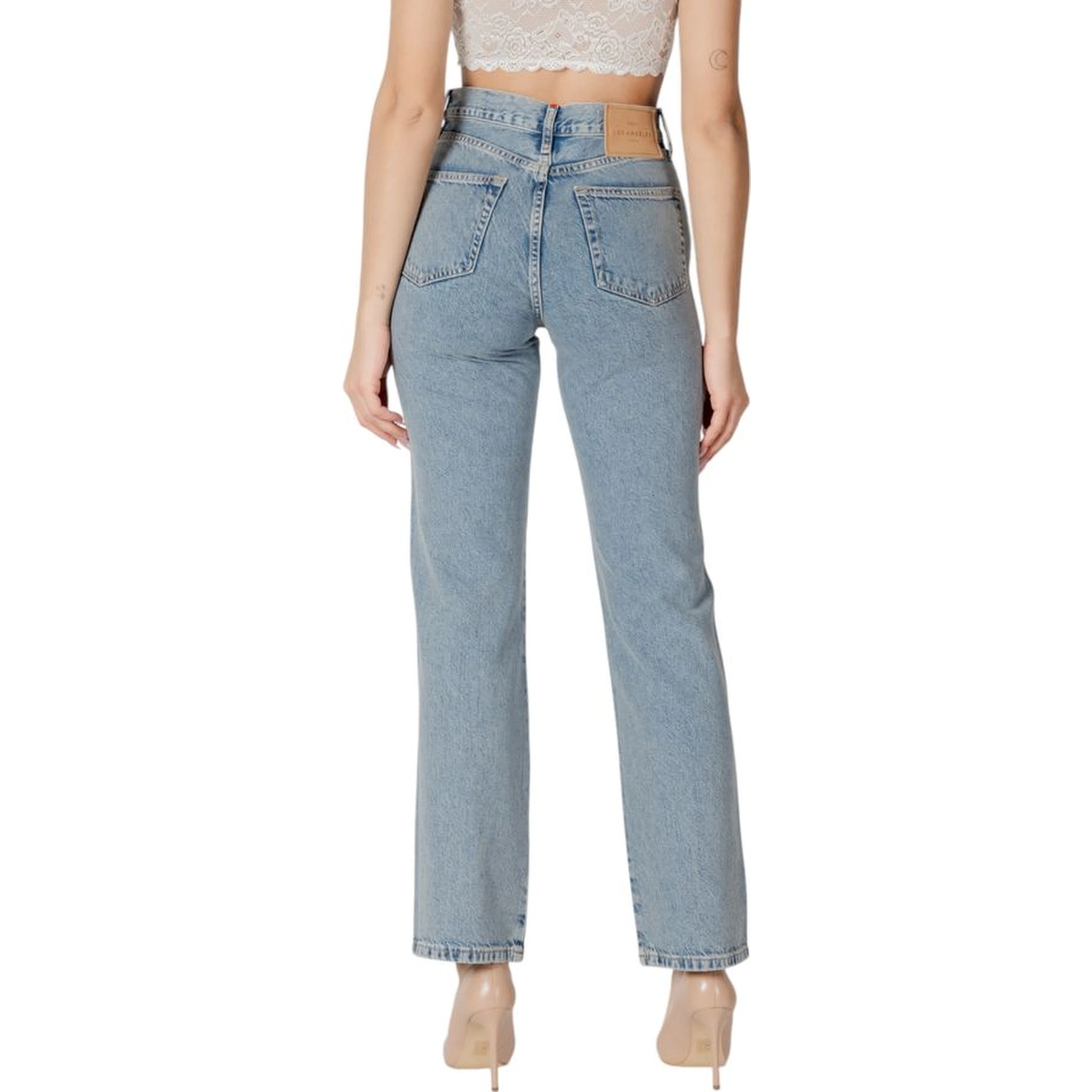 Blue Cotton Mom Jeans