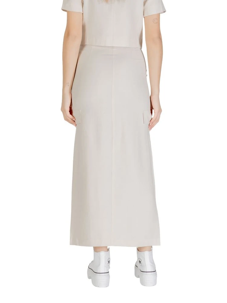 Bicolor Viscose Long Skirt alternative