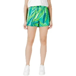 Green Viscose Shorts