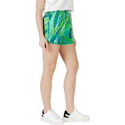 Green Viscose Shorts