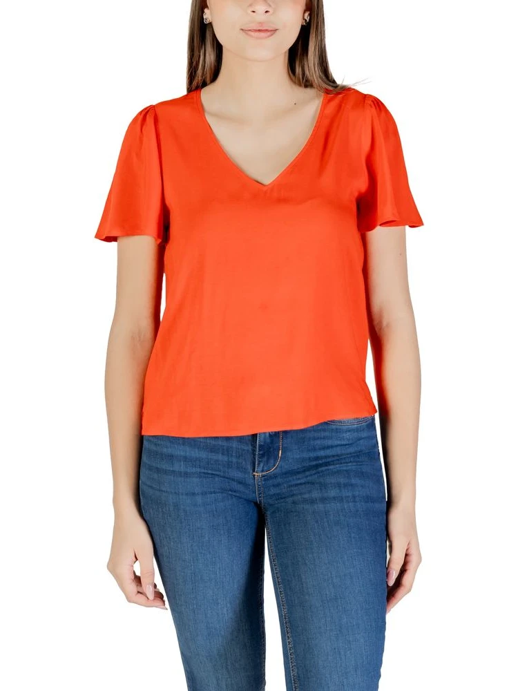 Red Viscose Blouse