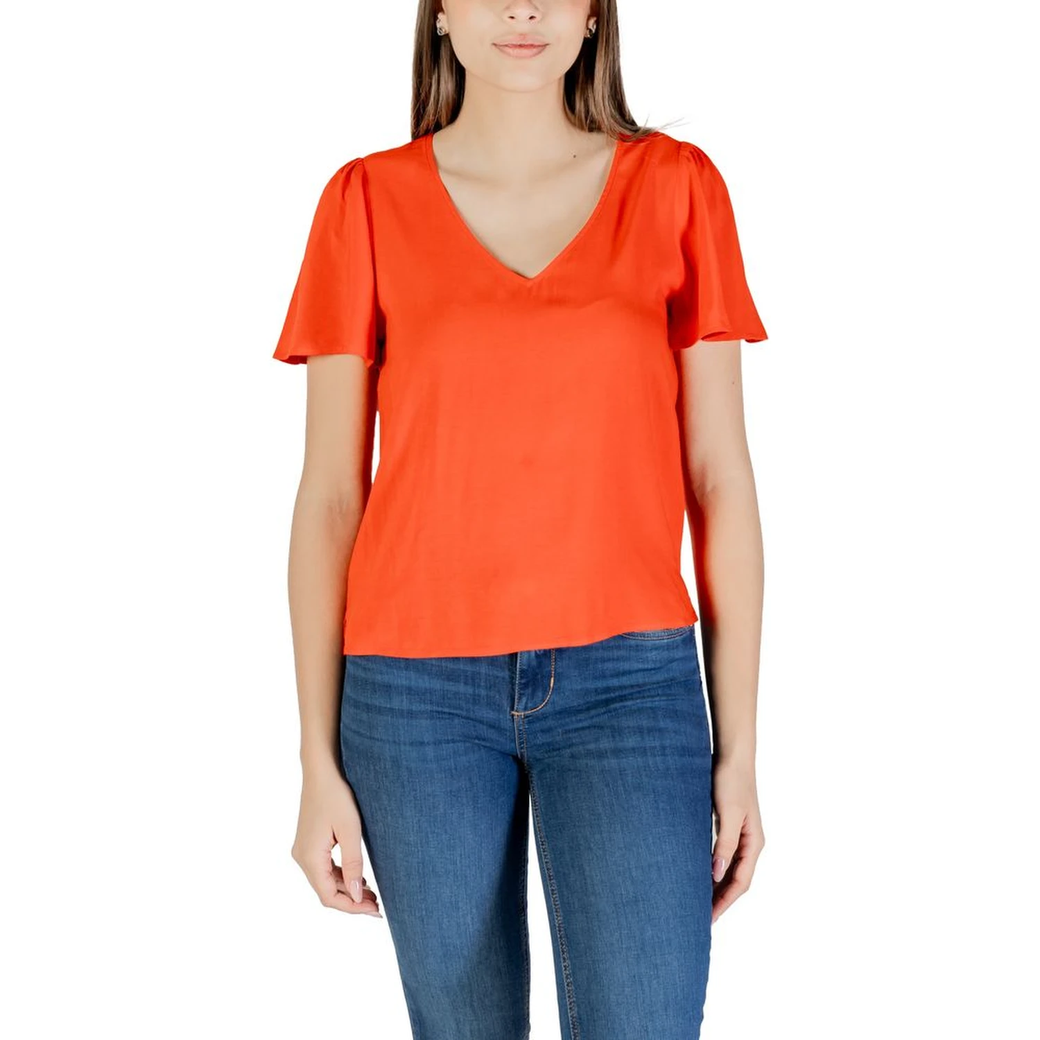 Red Viscose Blouse