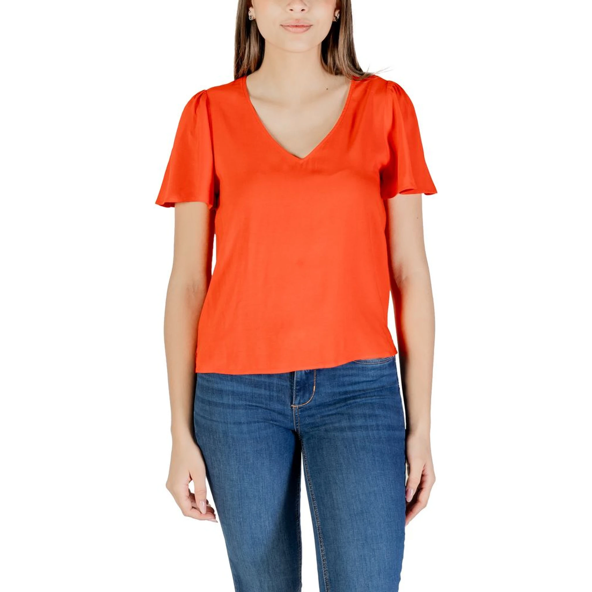 Red Viscose Blouse