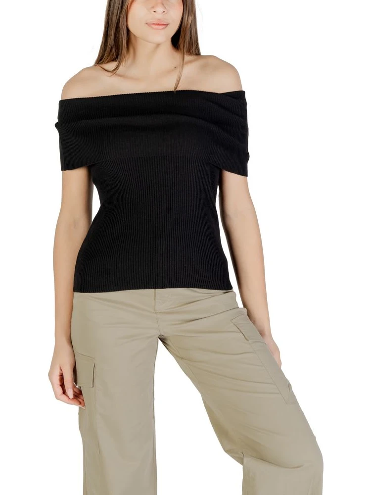 Black Polyester Bodysuit