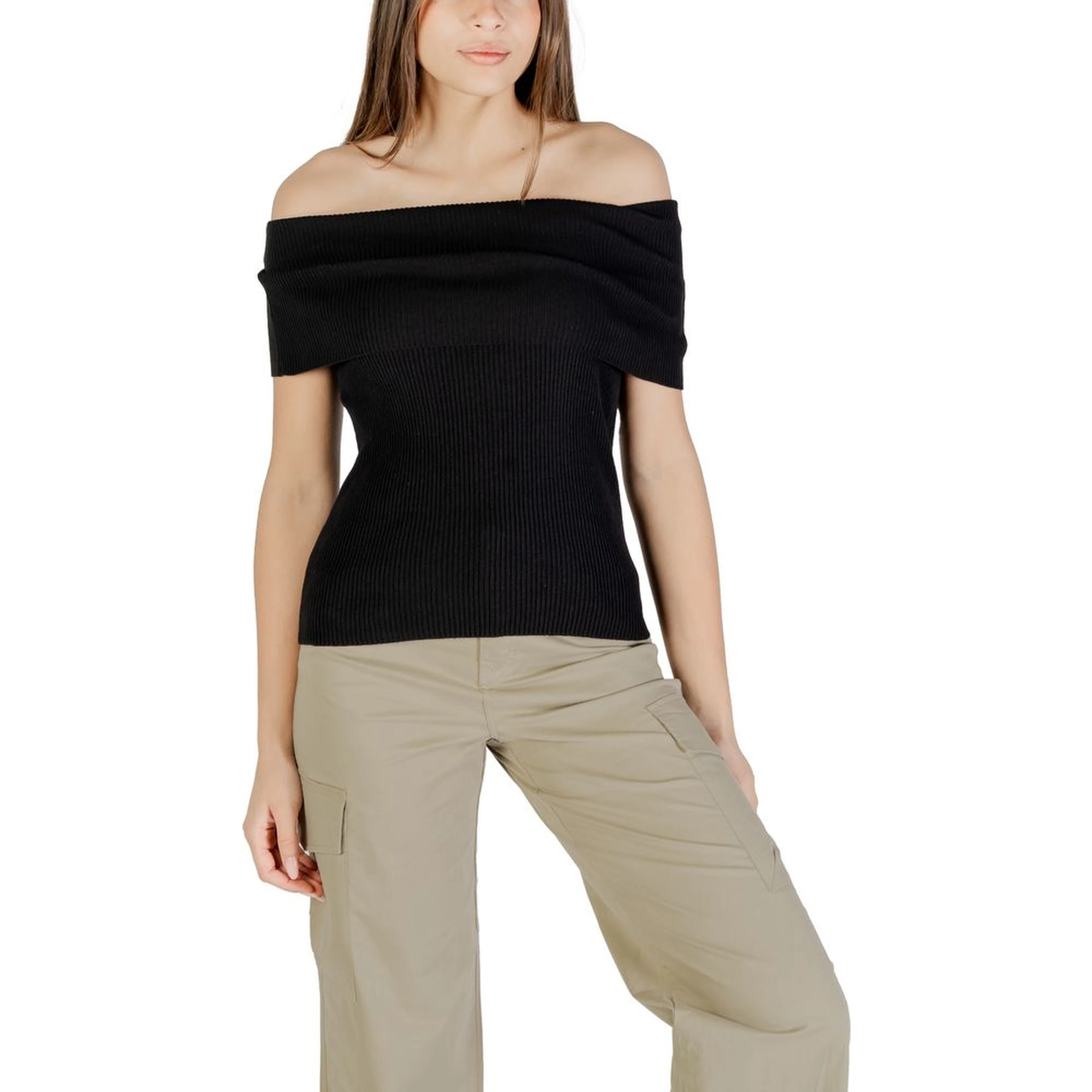 Black Polyester Bodysuit