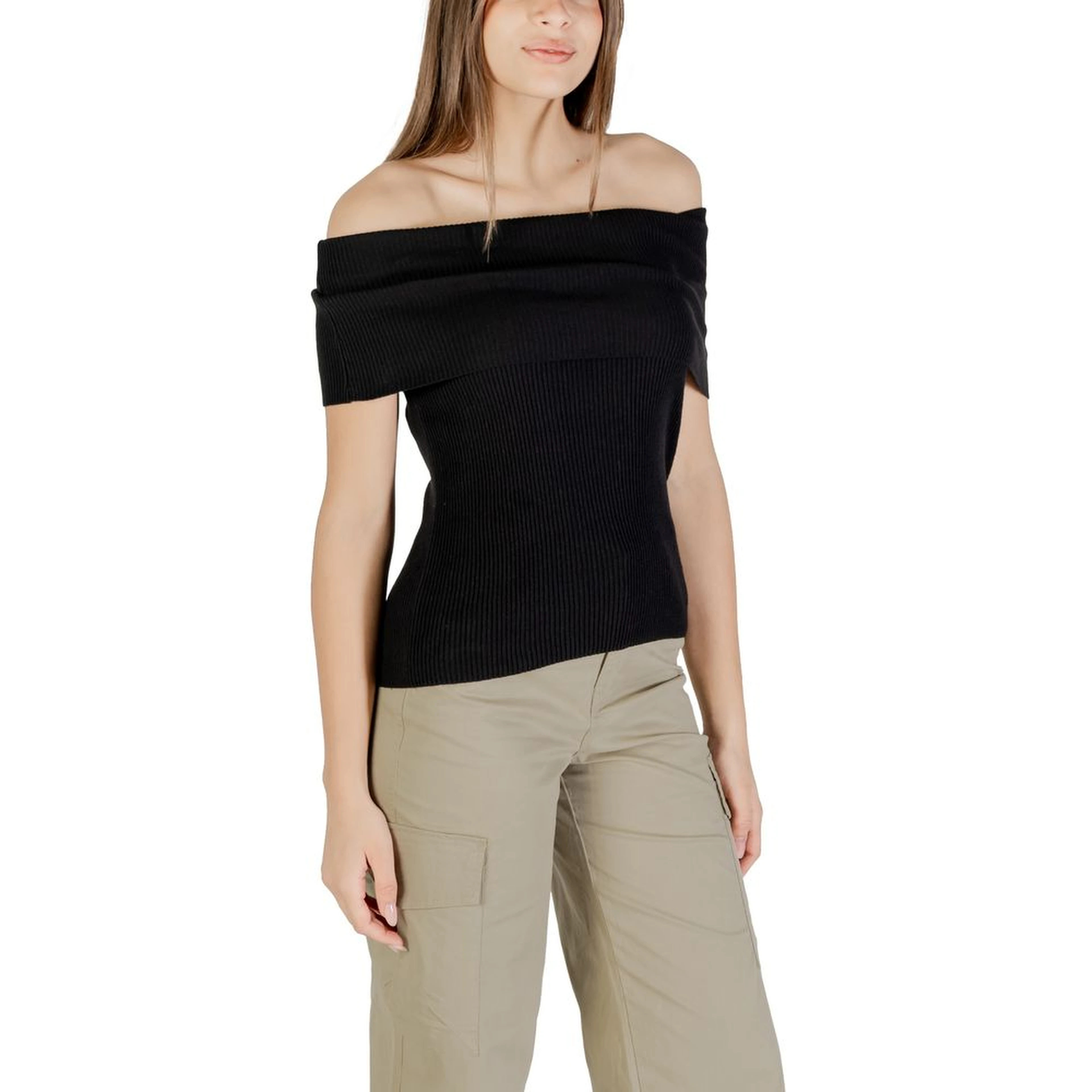 Black Polyester Bodysuit