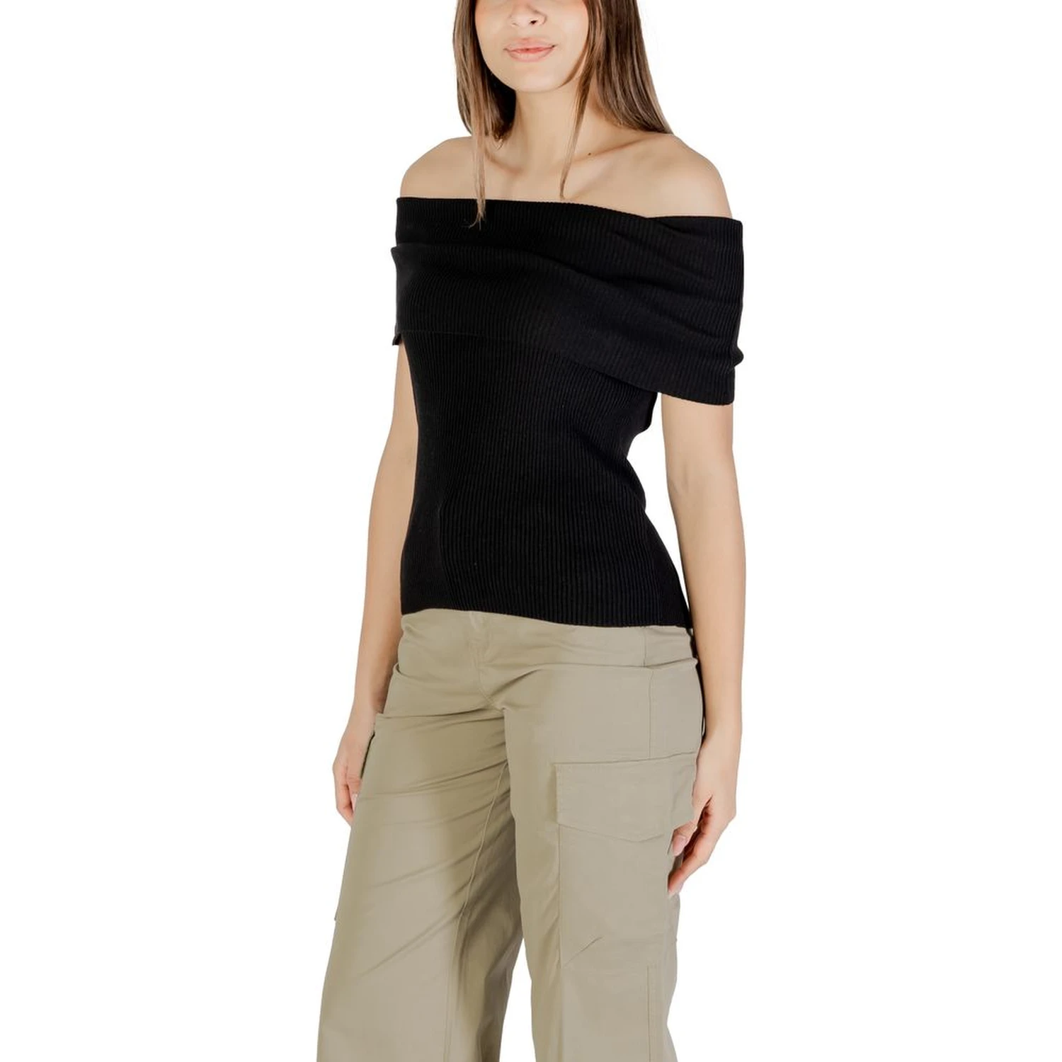 Black Polyester Bodysuit