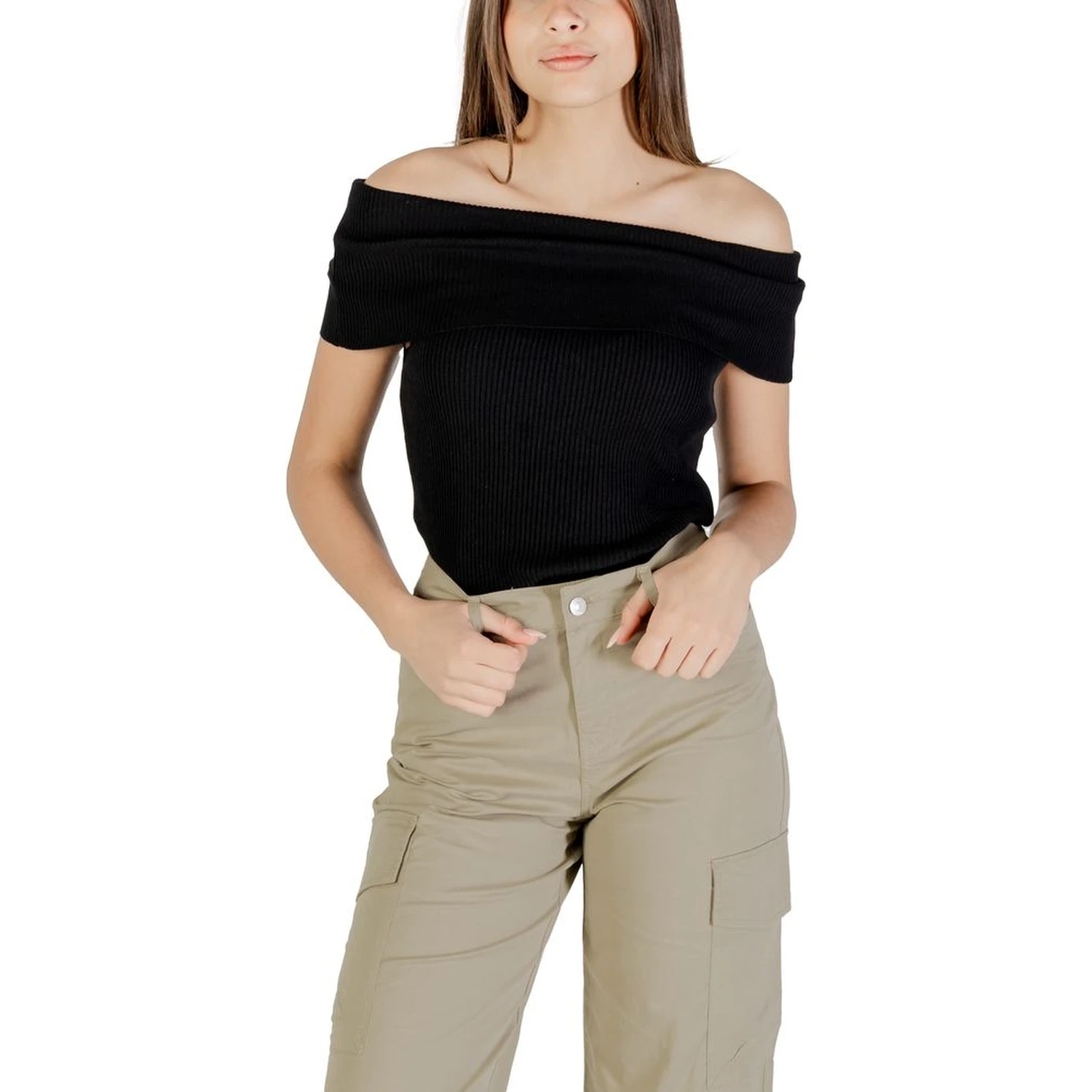Black Polyester Bodysuit