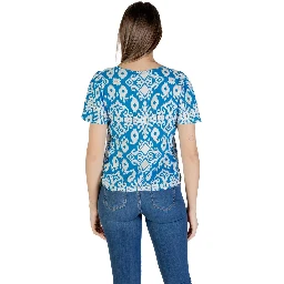 Blue Viscose Blouse