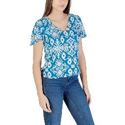 Blue Viscose Blouse
