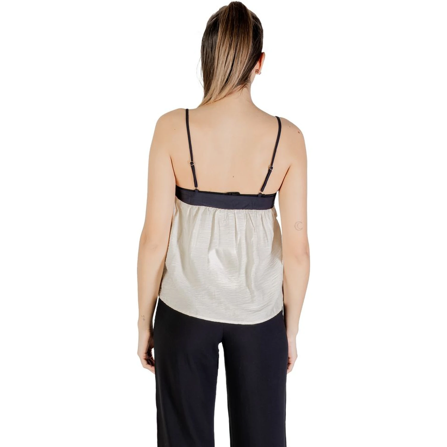 Cream Nylon Top