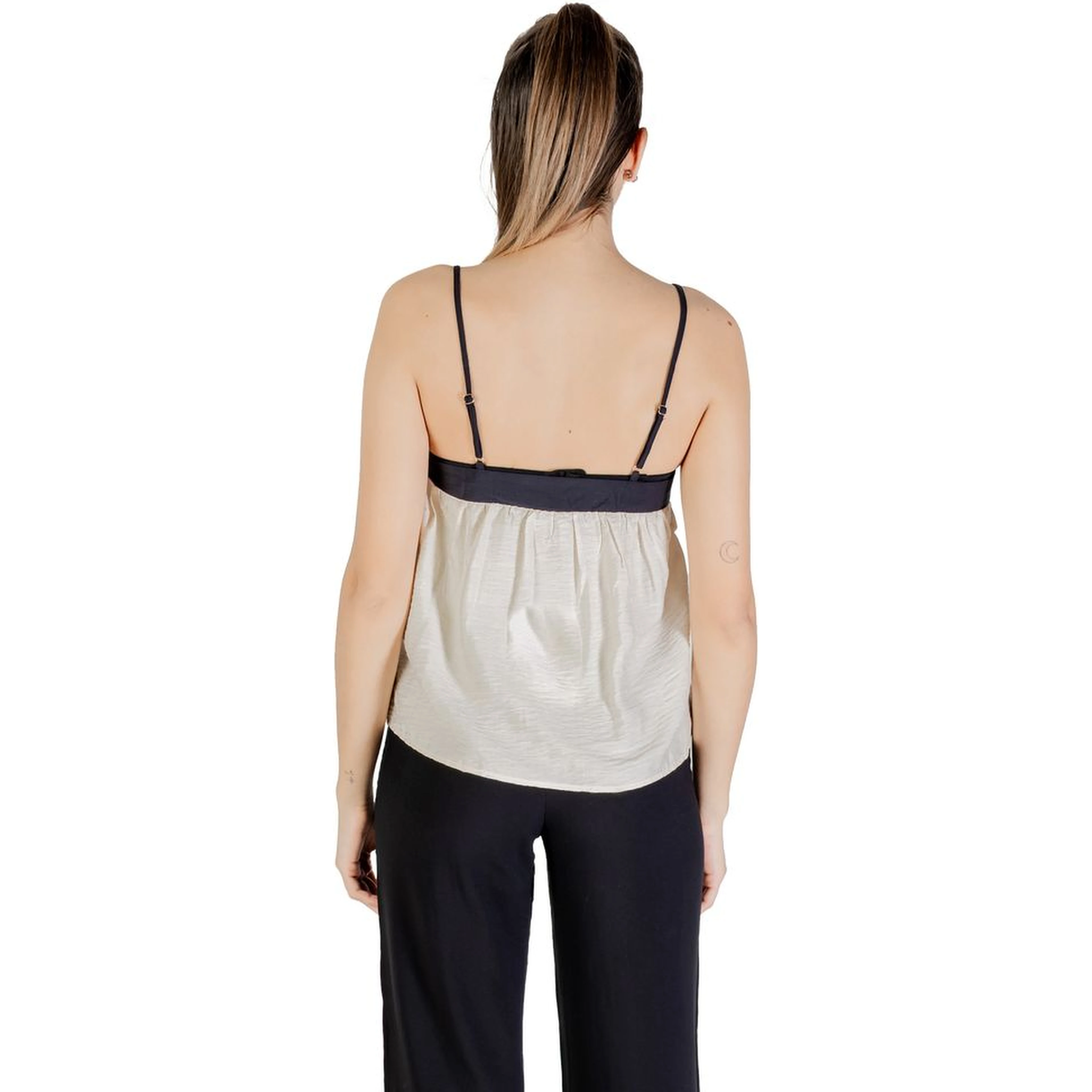 Cream Nylon Top