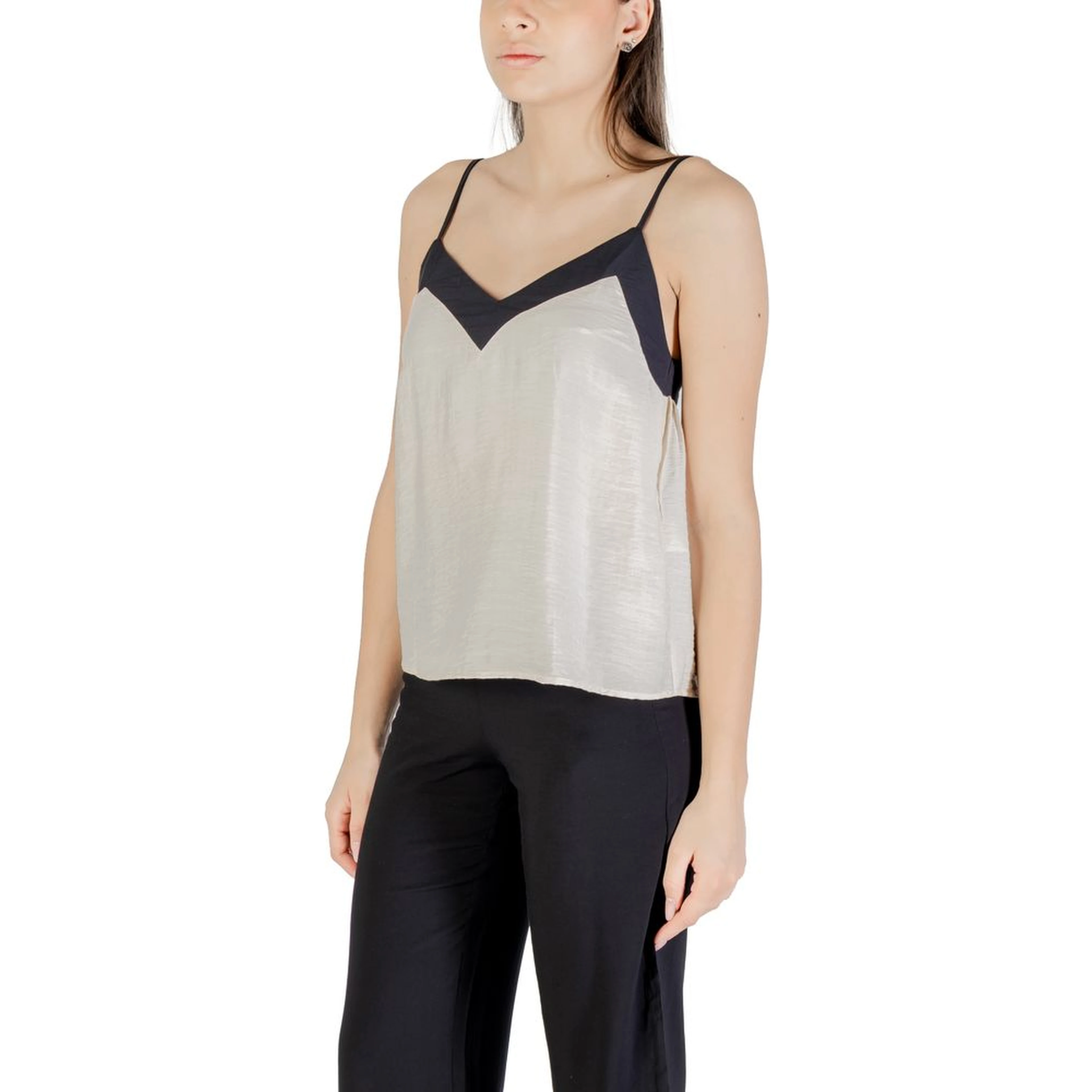 Cream Nylon Top